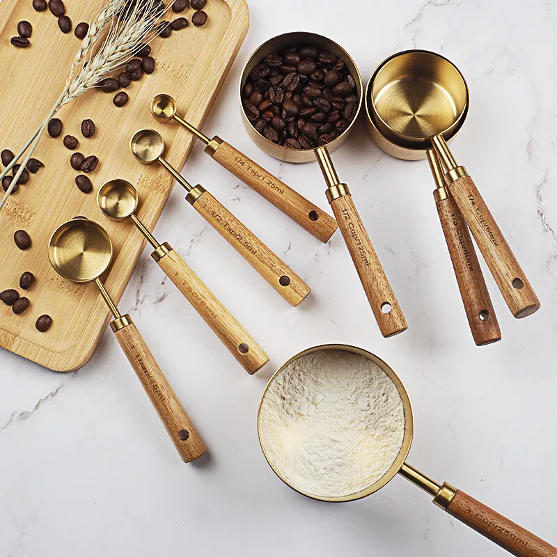 Wooden Measuring Cups & Spoons